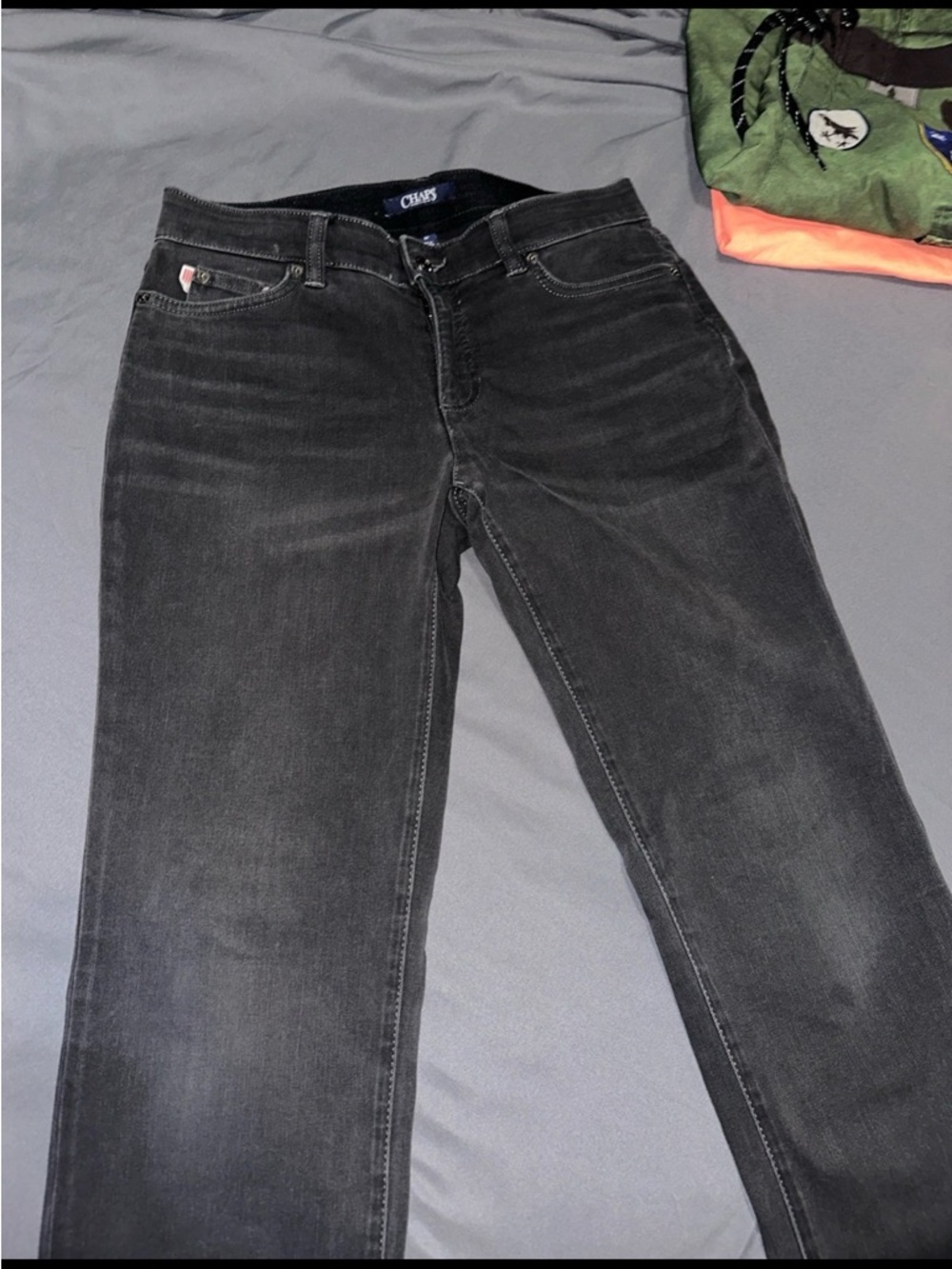 Womens Black Chaps Jeans Size 8p